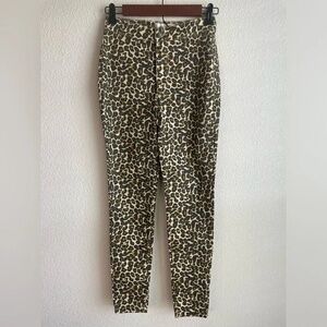 We The Free Leopard‎ Print Womens Ankle Skinny Jeans size 25